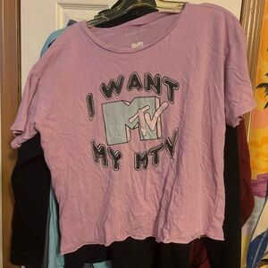 American Eagle MTV Graphic Band Tee | Women’s Medium